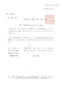 千葉県知事　許可　第53176号
（鋼）（具）
